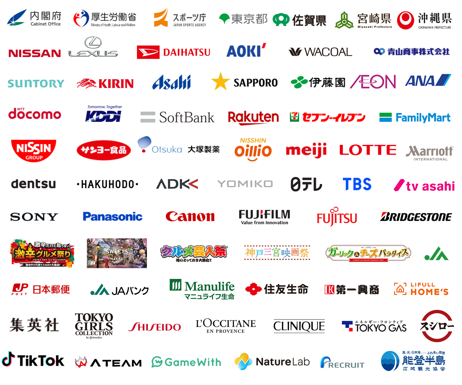 株式会社イベントピーアールの実績・取引先一覧